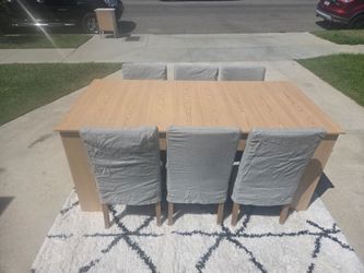Family Size Dinning table with chairs
