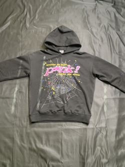 Sp5der Pink Hoodie Medium 