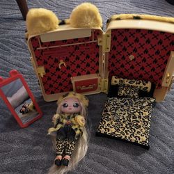 Na Na Na Surprise Leopard Backpack With Doll