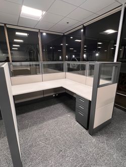 Ethospace Glass Graphite & Light Silver Any Size @ 54” tall