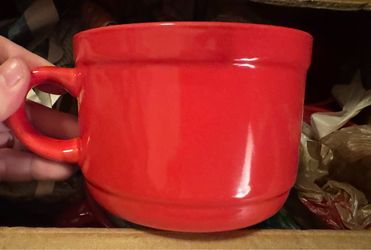 7 - Ceramic Red Bowls