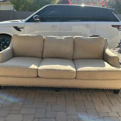 Traditional Rolled-Arm Sofa with Nailhead Trim