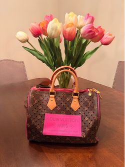 Brown and Pink Purse