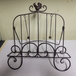 Decorative Metal Cookbook Stand 