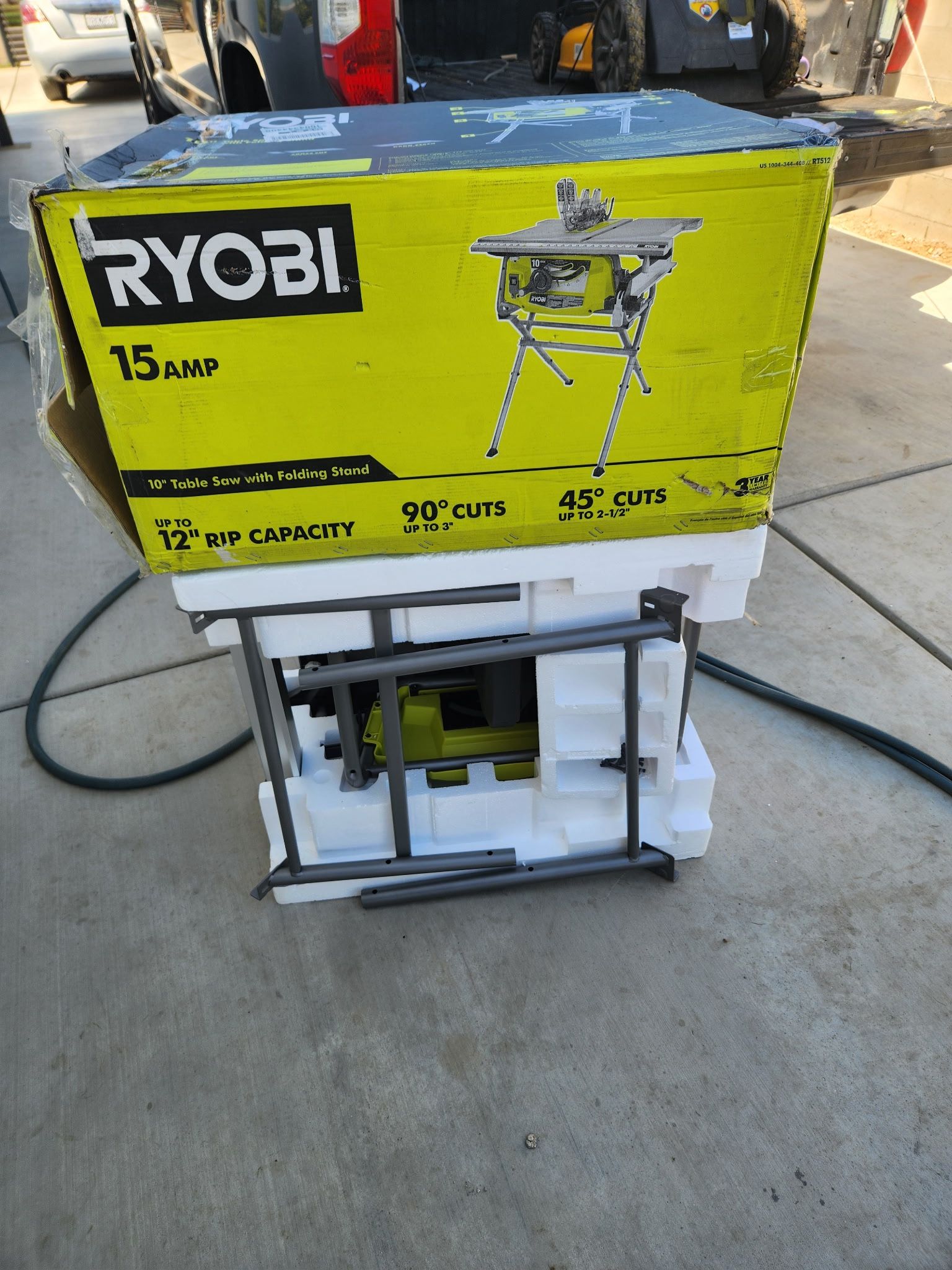 RYOBI 15 Amp 10 in. Compact Portable Corded Jobsite Table Saw with Folding Stand