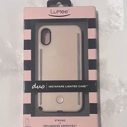 LuMee iPhone XS/X Duo Instafame Lighted Case