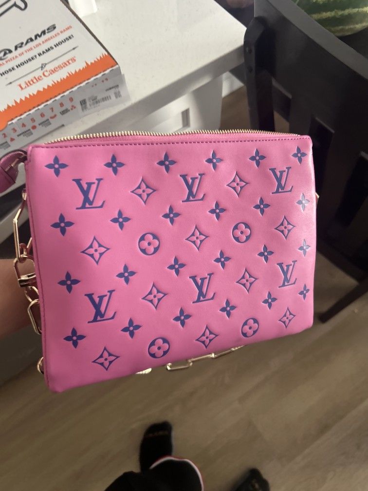 Louis Vuitton Pink Leather Cusant PM Bag