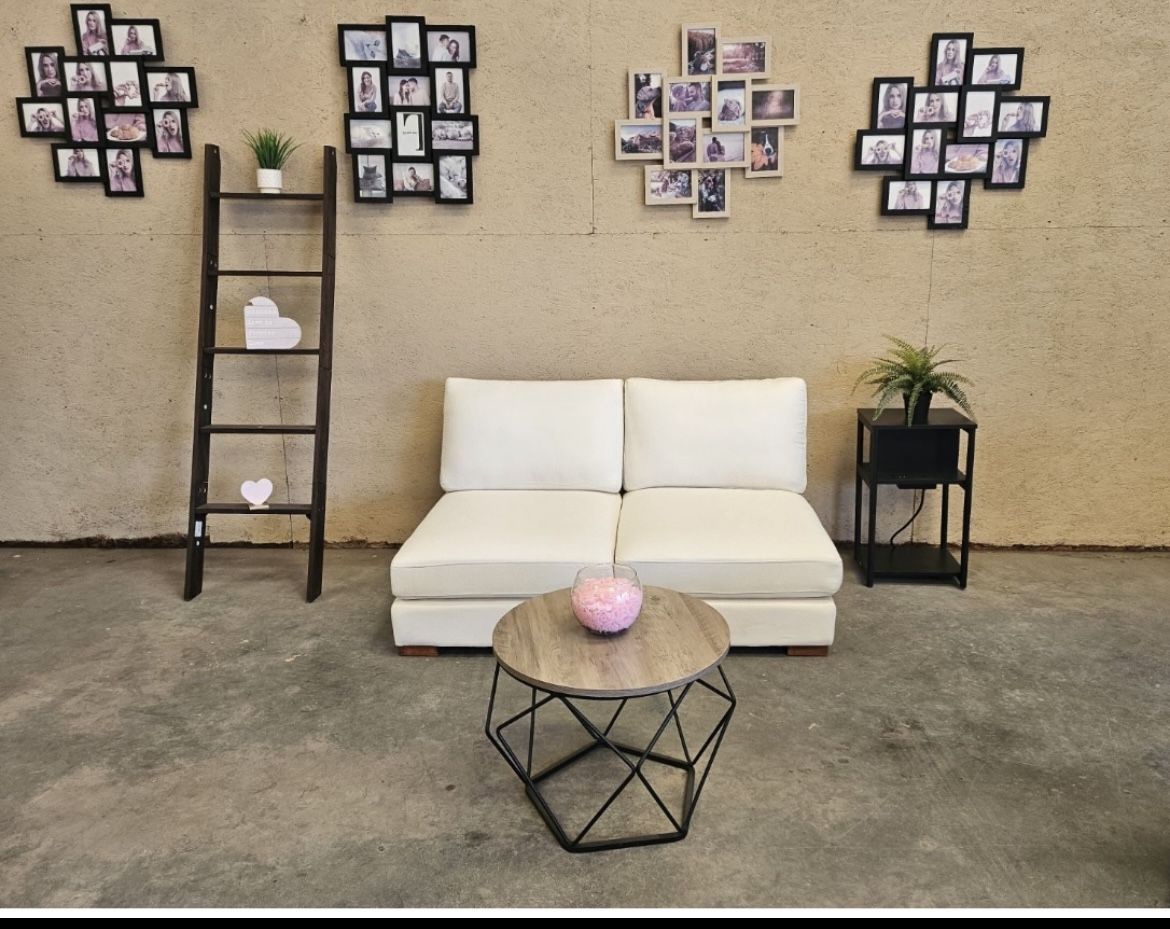 Modern Armless Accent Couch