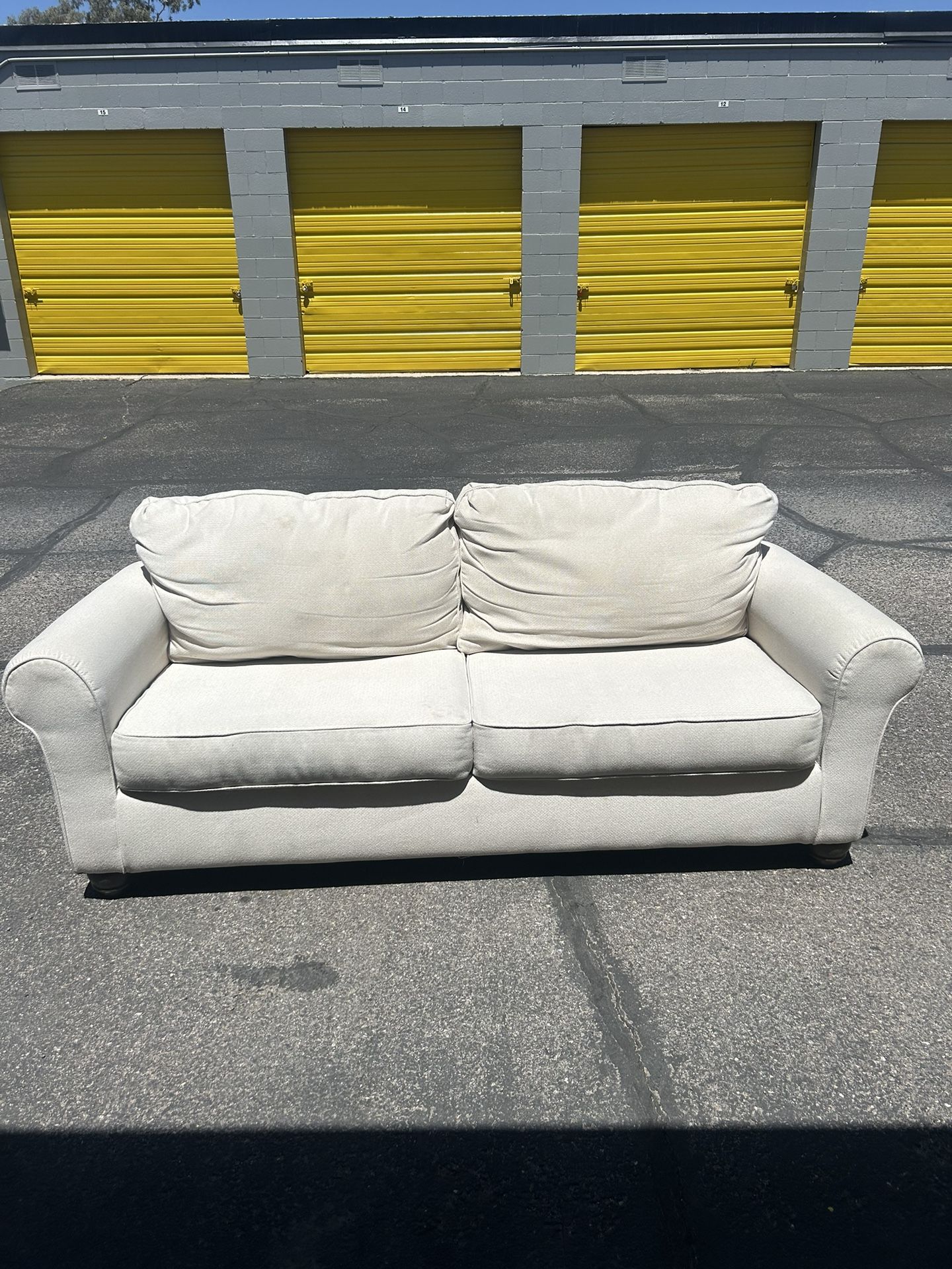 Light Grey Couch (free Delivery)