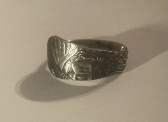 Handcrafted Sterling Silver Indian Spoon Ring