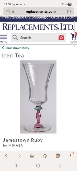 Mikasa, Jamestown Ruby Glassware