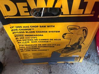 DeWalt 14" Chop Saw with Quik-Change System