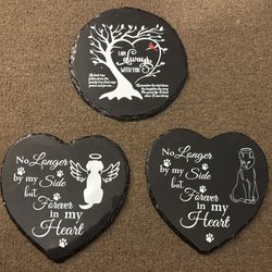 Memorial stones 6 1/2 inch diameter .  NEW