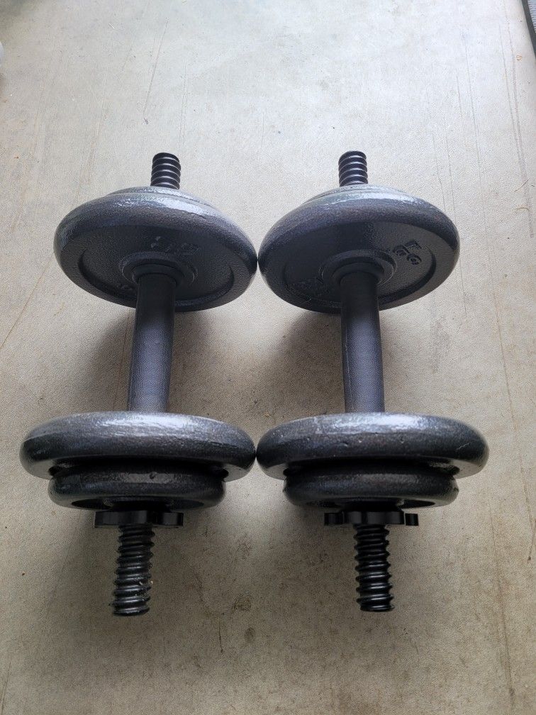 New Adjustable Dumbbells (2x22.5Lbs) for $25 Firm (Walnut 91789)