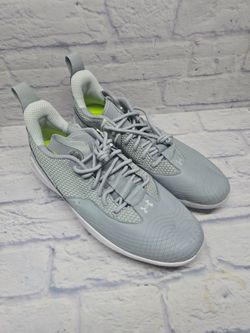 Under Armour Mens Yard Low MT Gray Baseball Metal Baseball Cleats Size 15 Bryce Harper