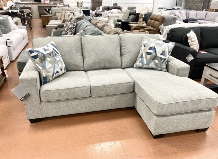 New 85” Reversible Chaise Sofa