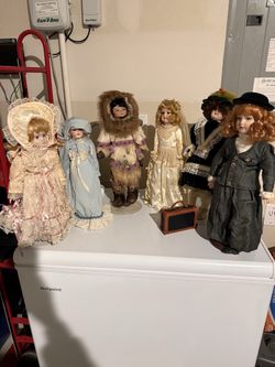 Antique porcelain dolls