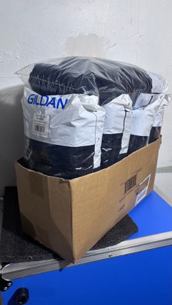 Gildan 16 Shirt Pack - Black - L and XL Mens