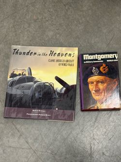 Lot of two books a book on General Montgomery and World War 2 airplanes