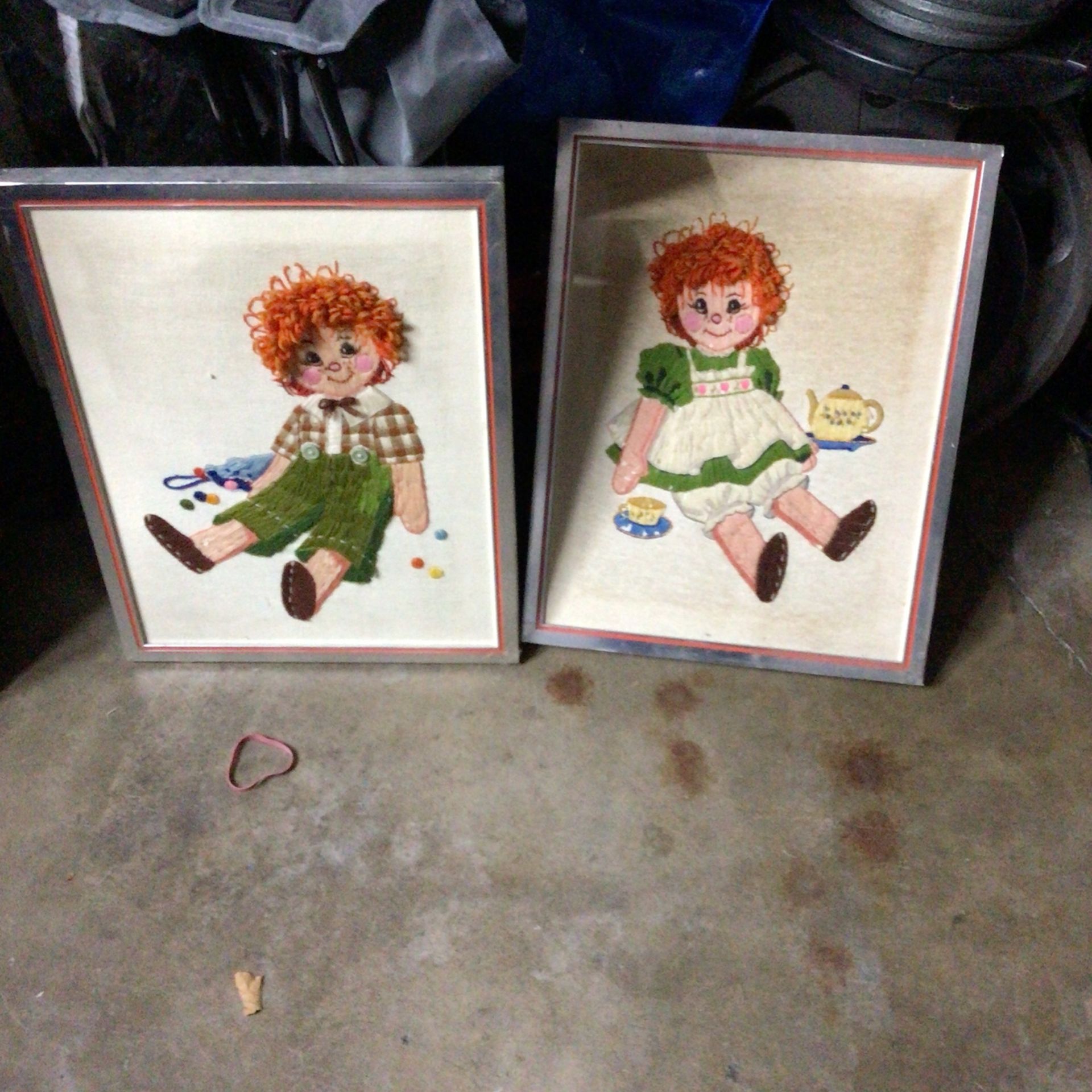 Pair Of Raggedy Ann And Andy Hand Made