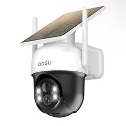 AOSU Solar Camera Security Outdoor - Like New- Camera Only