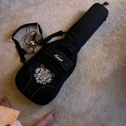 Ernie ball gig bag. Guitar case with amp.