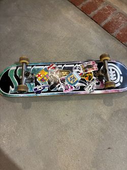 Element Complete Skateboard with Stickers used