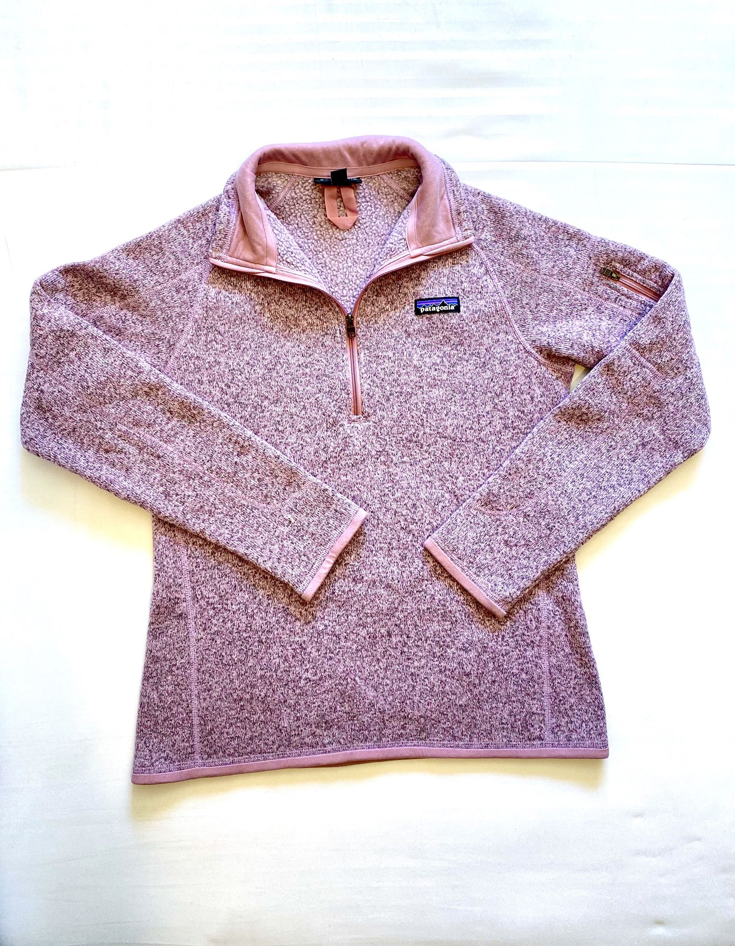Patagonia Better Sweater 1/4 Zip Pullover Purple Heather Fleece Women’s Size M