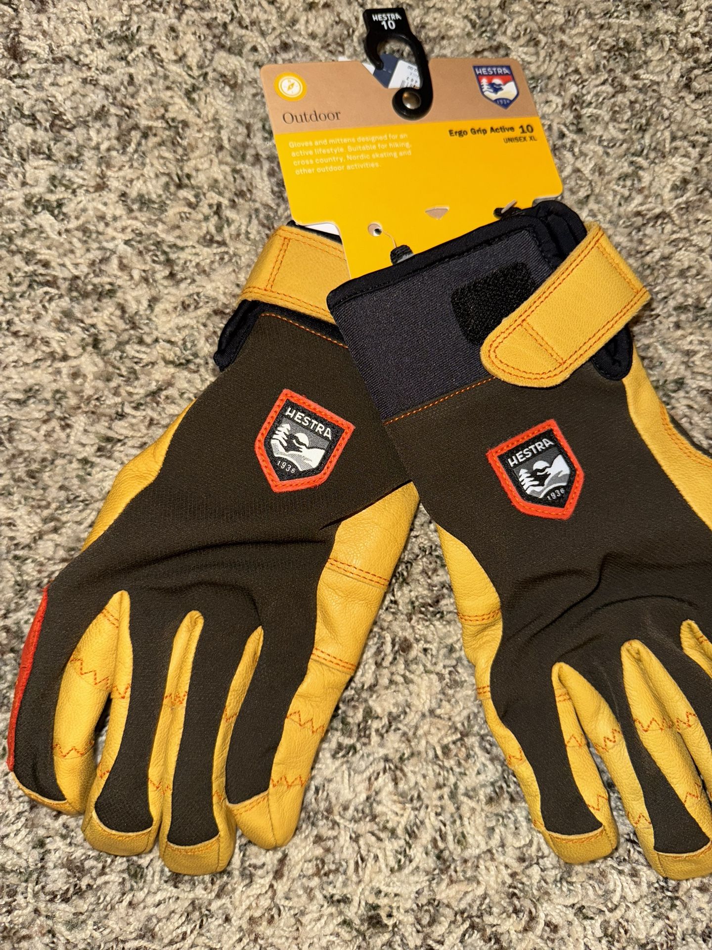 Hestra Ergo Grip Active 5 Finger Outdoor Gloves XL Size 10