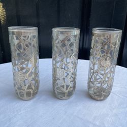 Sterling Silver Overlay Glasses