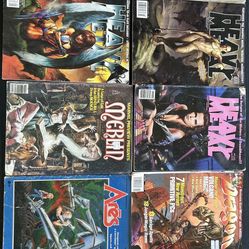 vintage comic book and Magazine lot