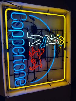 Vintage Coppertone Neon Light