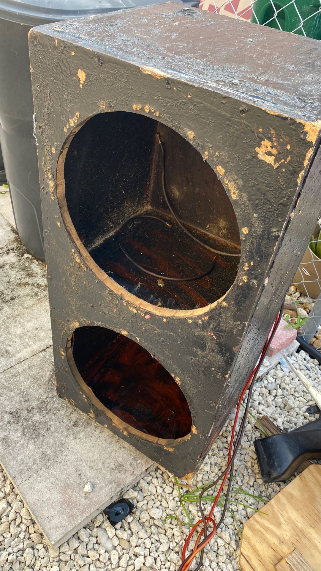 Dual 15 inch sub box