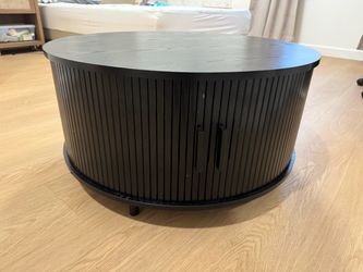 Black Coffe Table Round