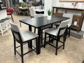 Black 5-Piece Dining Set