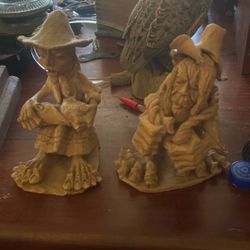 Hand Carved Cowboys