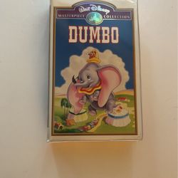 Dumbo VHS Tape … Rare …. Walt Disney Masterpiece Collection Dumbo