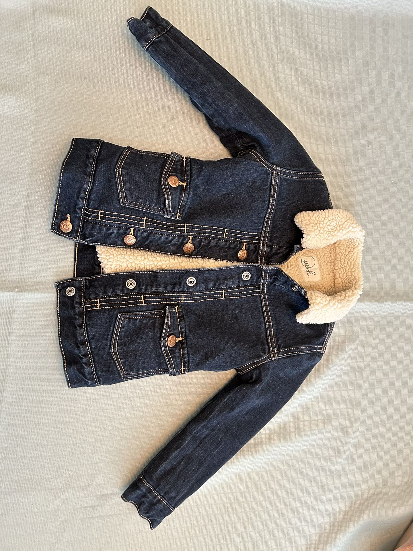 Kids Girls Jean Jacket Coat - Peek