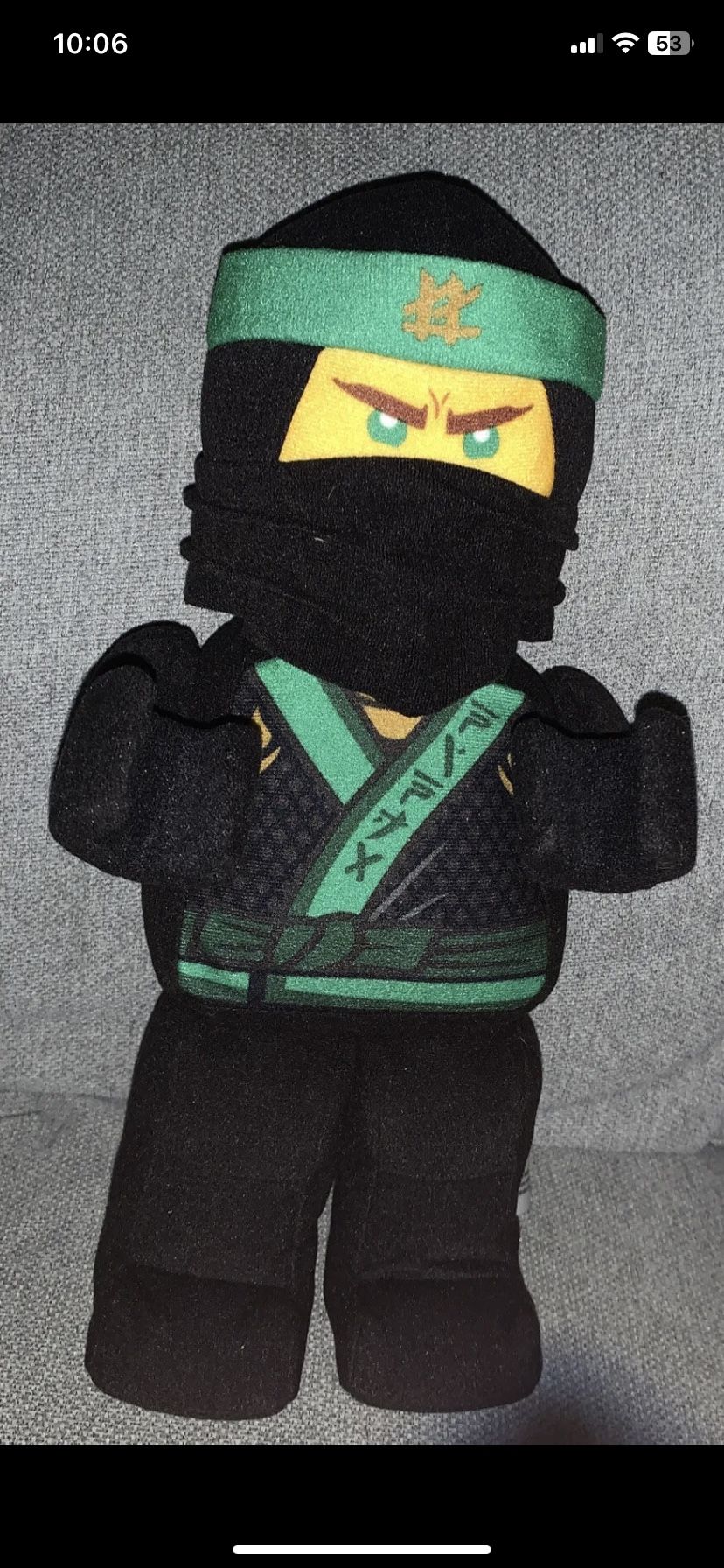 LEGO Lloyd Plush 13" Minifigure  -NWT ! The Ninjago Movie - Ninja