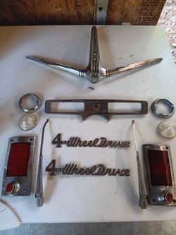 Vintage Willy's chrome trim parts and partslot