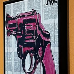 Framed Canvas 28x28 Lois Jover