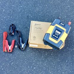 Ampeak 750W Power Inverter 4.8A Dual USB Ports 2 AC Outlets Car Inverter DC 12V to AC 110V 11 Protections for Devices