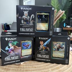 Magic The Gathering Final Fantasy Commander Set Of 3