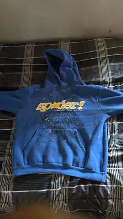 Blue sp5der hoodie