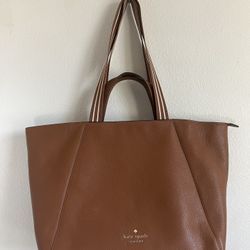 New Kate Spade Rosie Satchel Pebbled Leather Warm Gingerbread