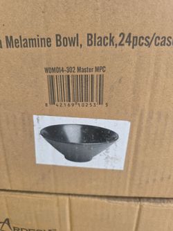 6 7/8" Melamine bowl black