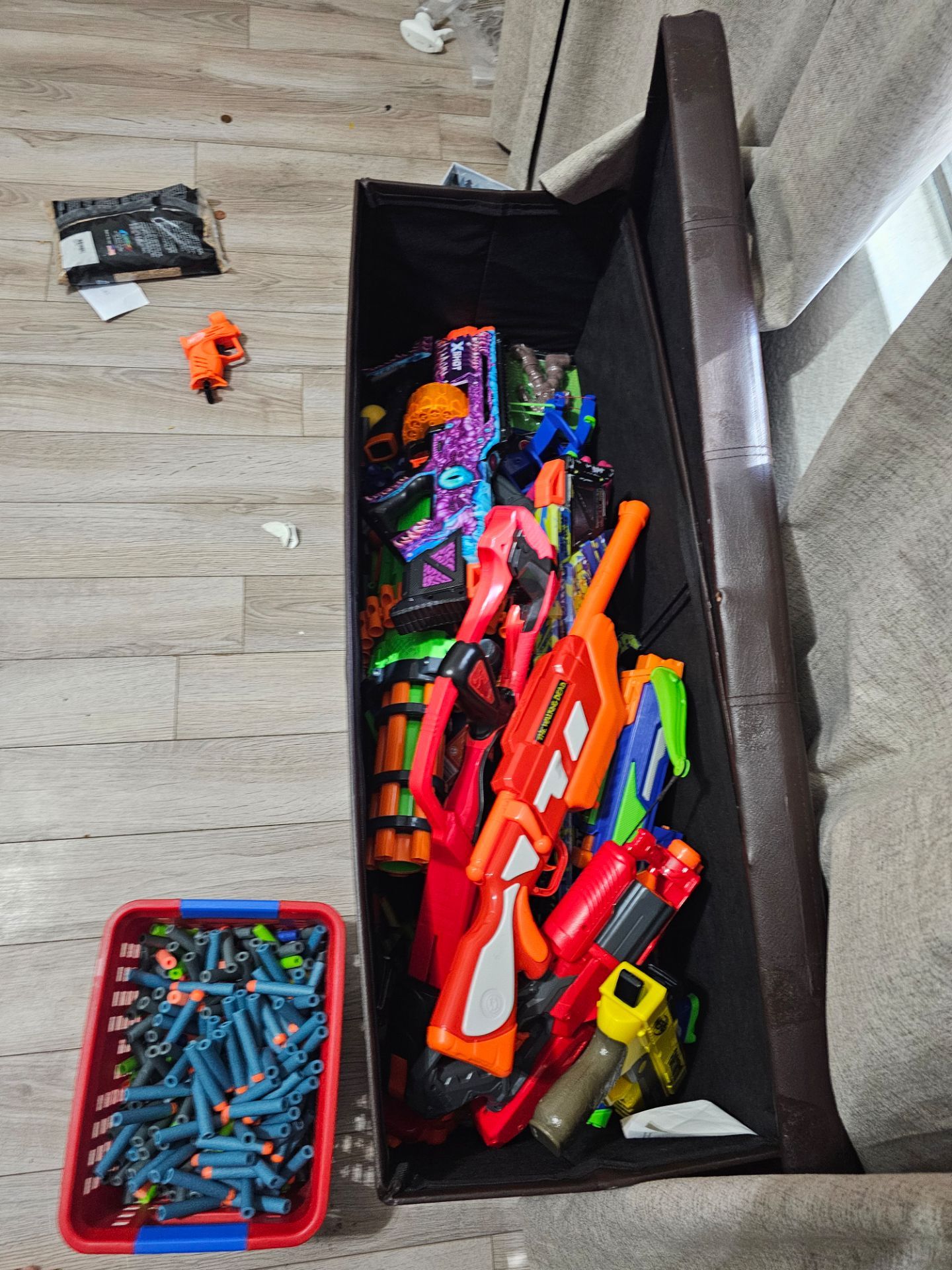 A lot of nerf guns