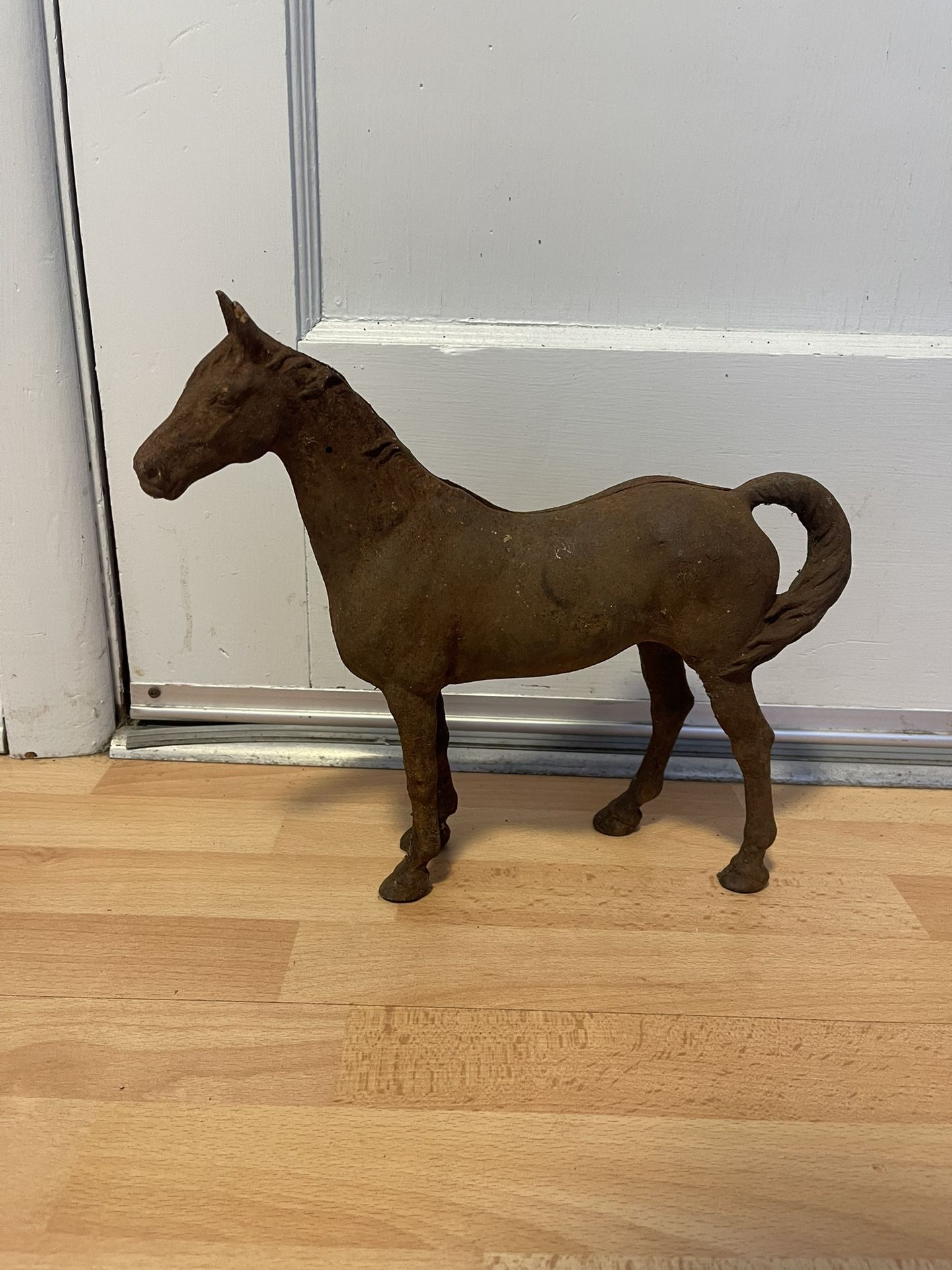 Vintage Cast Iron Horse Statue/ Doorstop