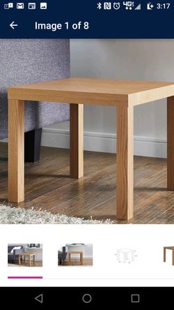 Natural Colored Parsons End Table