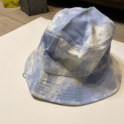 Blue And White Cap